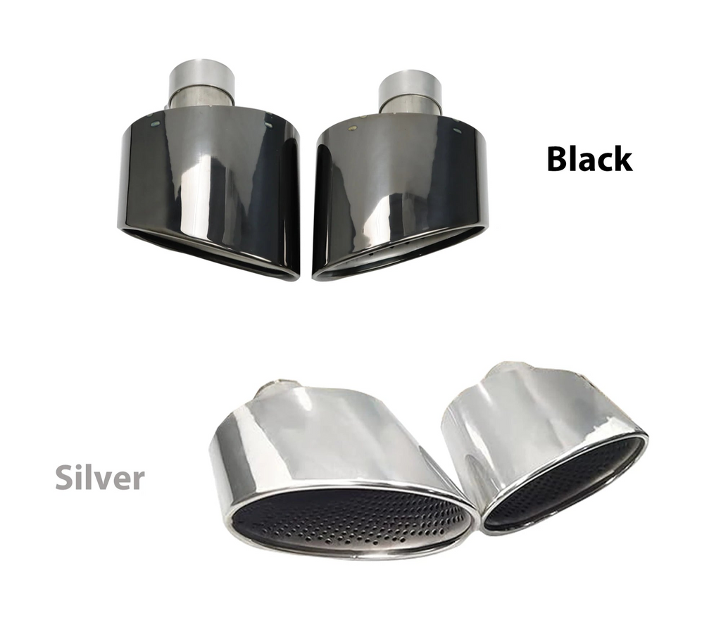 Cola de escape ovalada metal