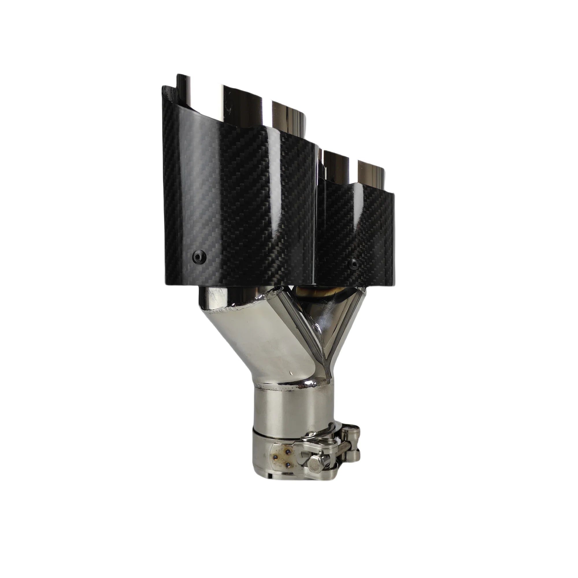 Cola de escape doble punta inox