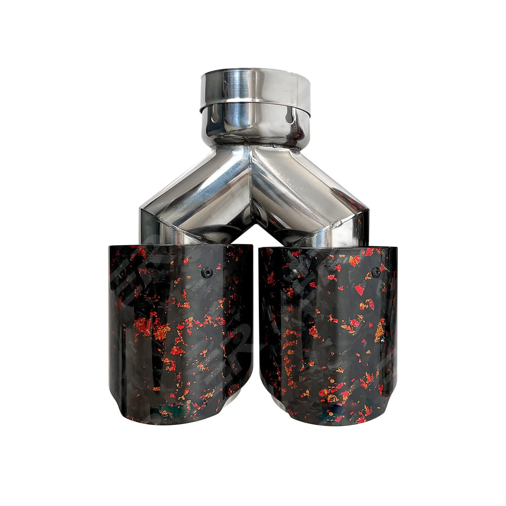 Cola doble carbono forjado colores