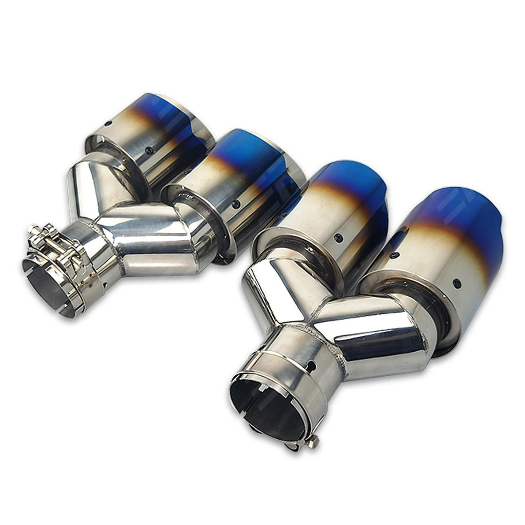 Cola doble color titanio