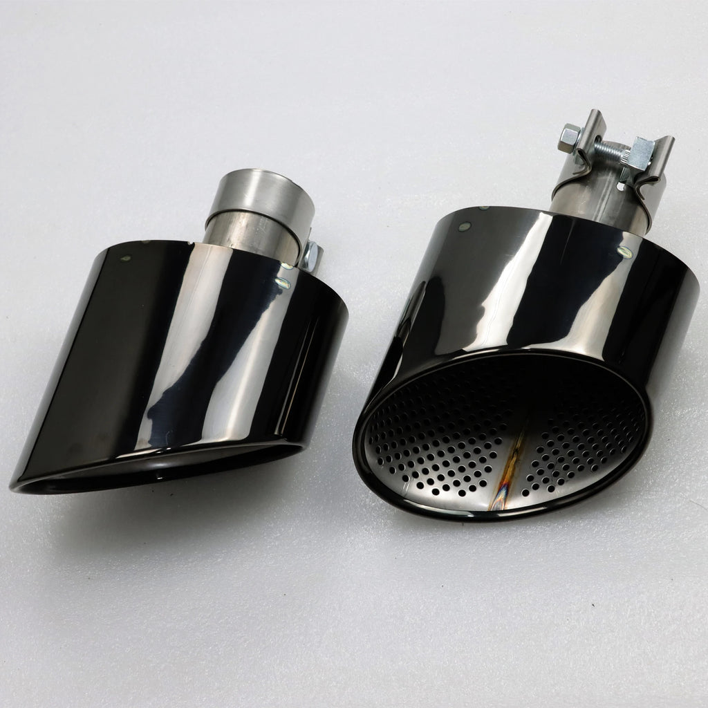 Cola de escape ovalada metal