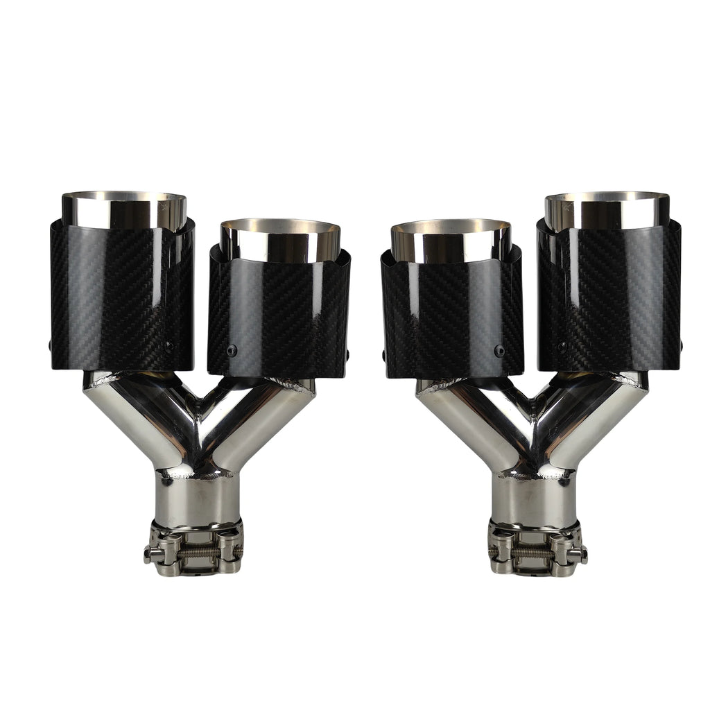 Cola de escape doble punta inox