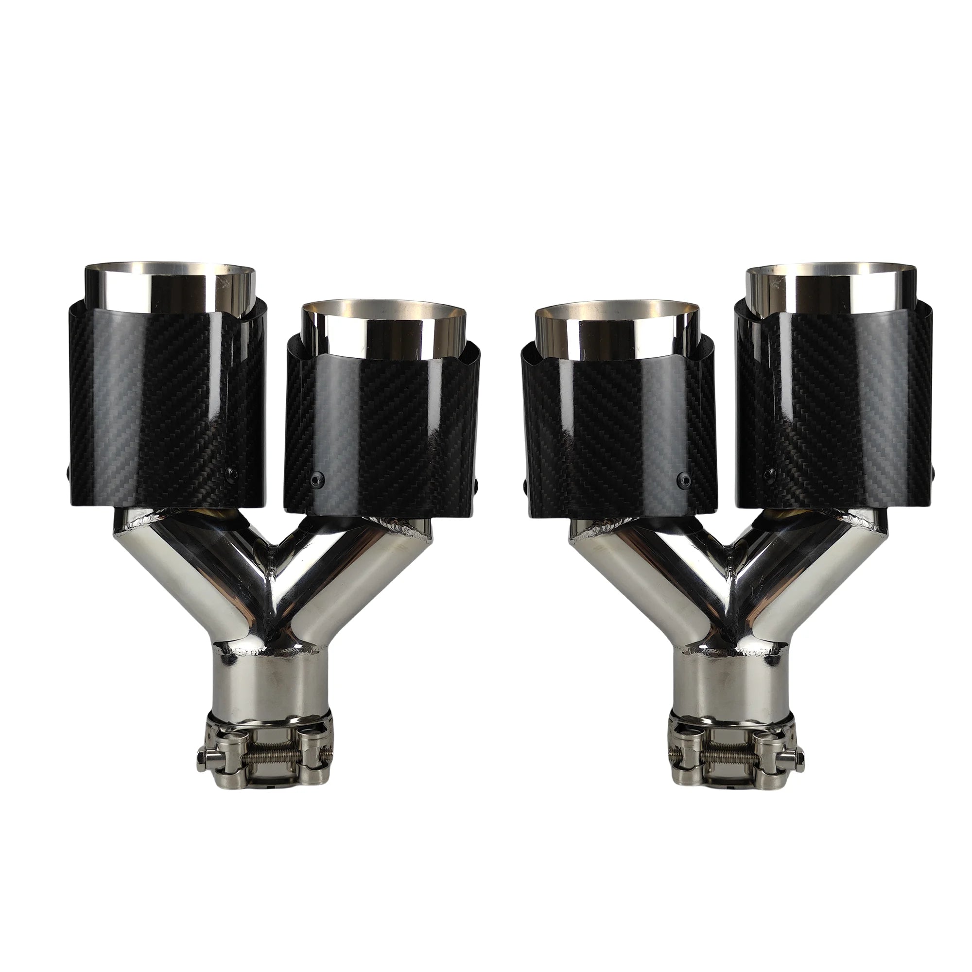 Cola de escape doble punta inox