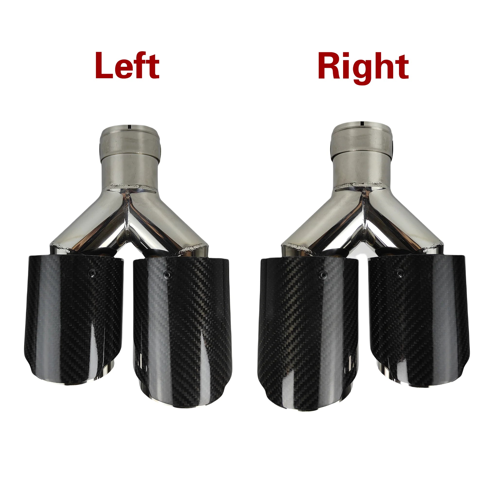 Cola de escape doble punta inox