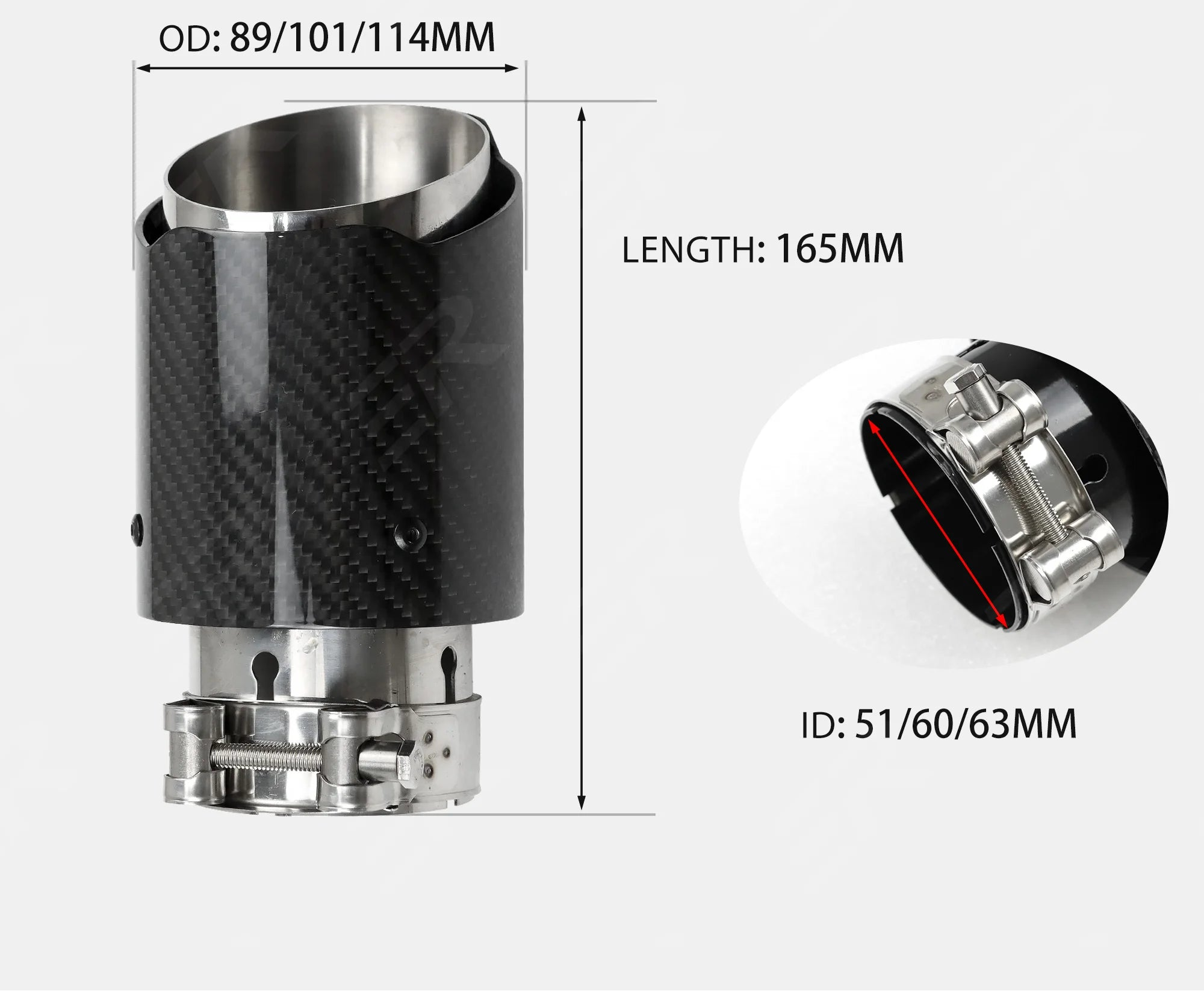 Cola carbono punta metal