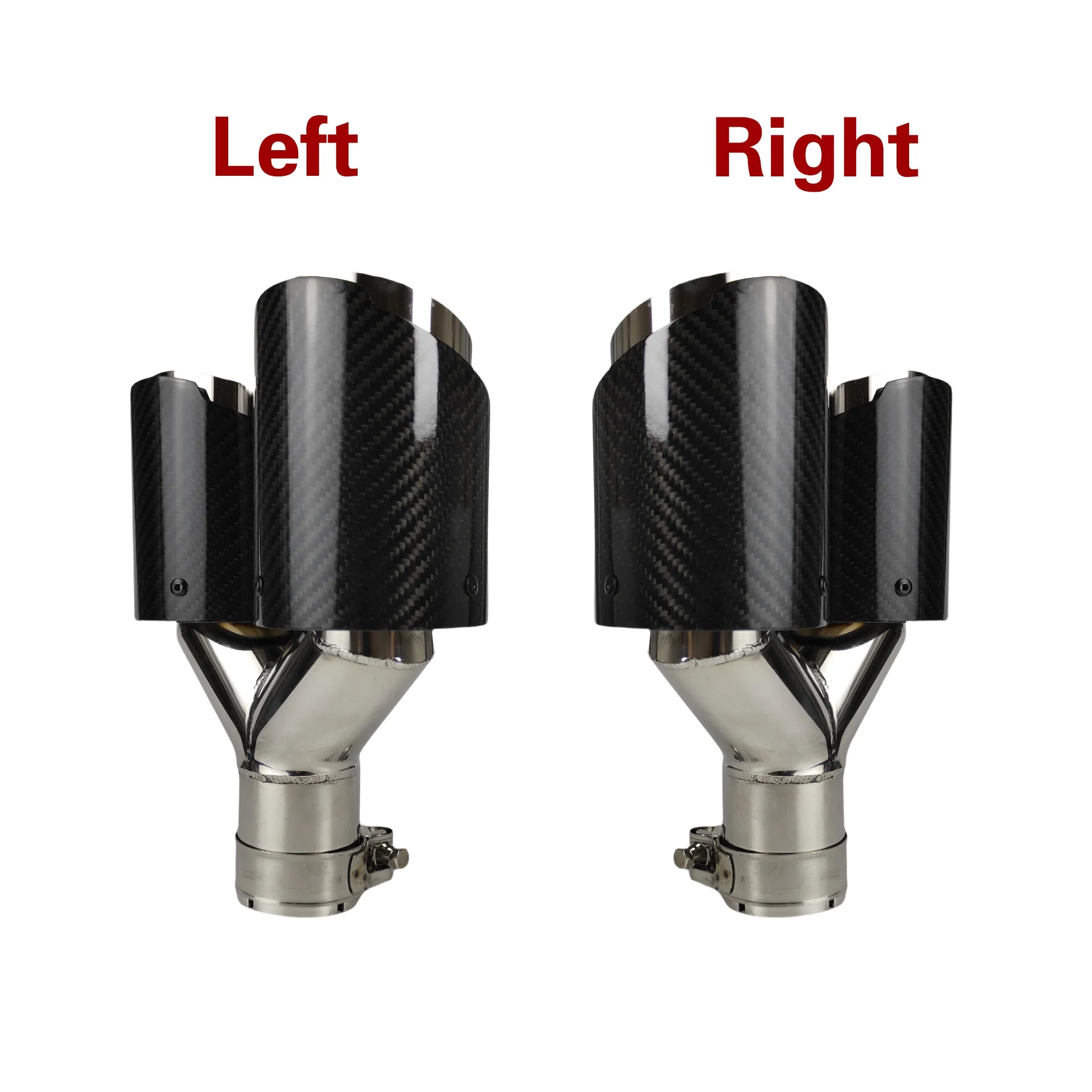 Cola de escape doble punta inox