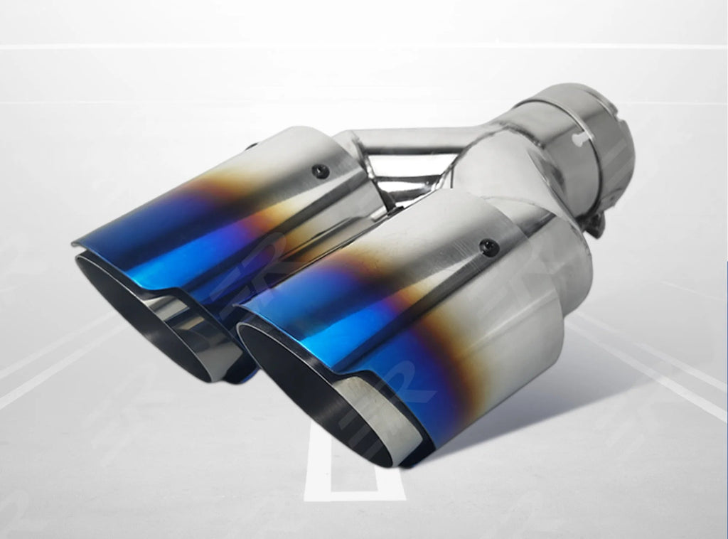 Cola doble color titanio