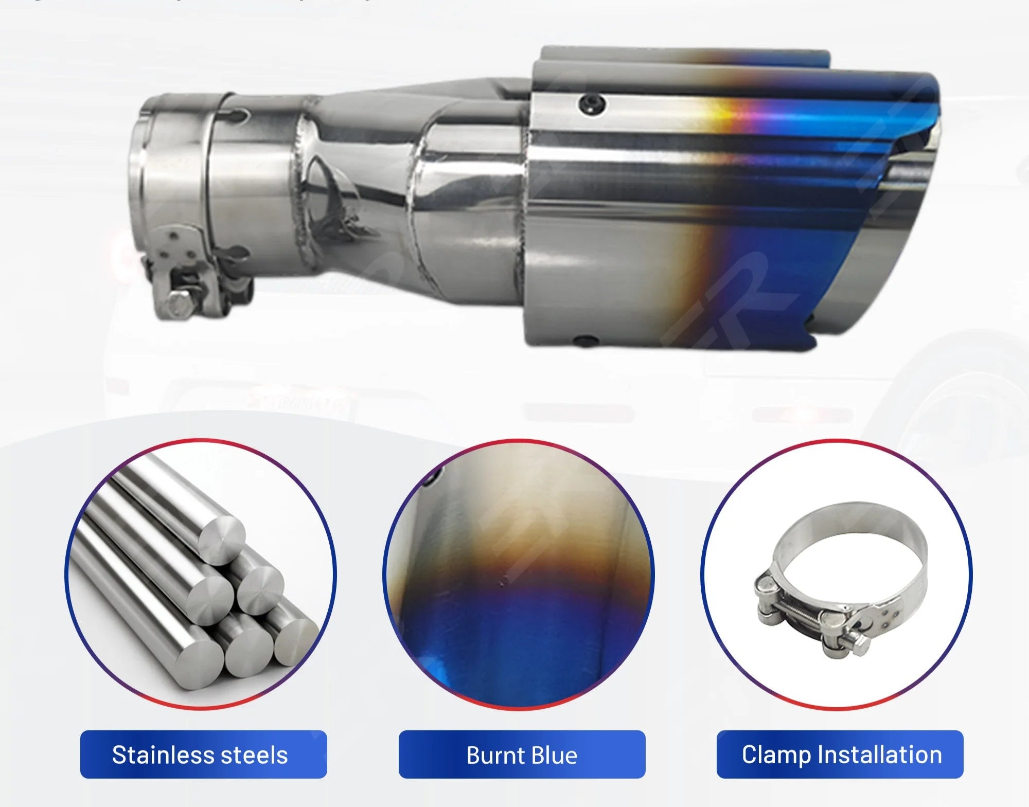 Cola doble color titanio