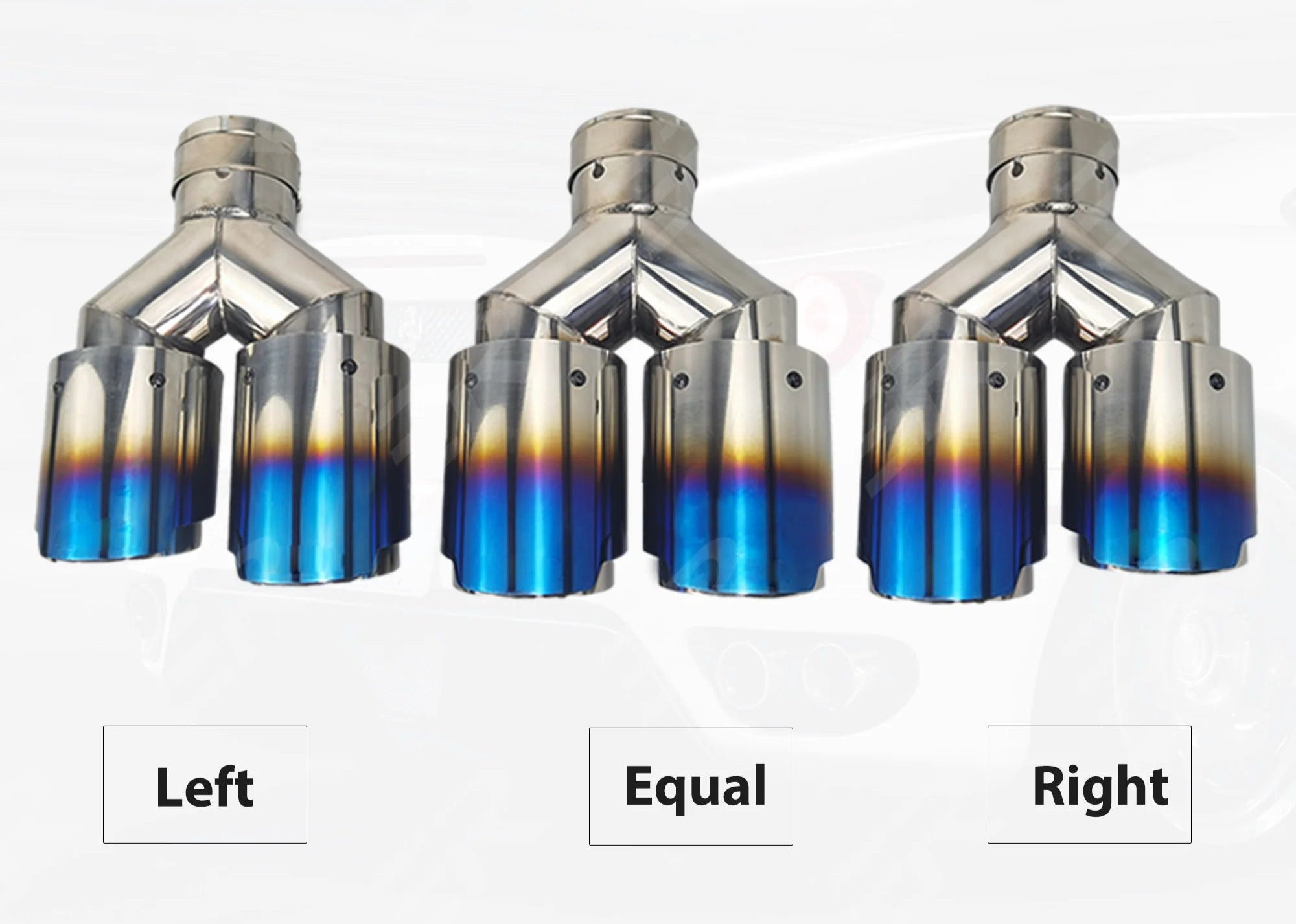 Cola doble color titanio