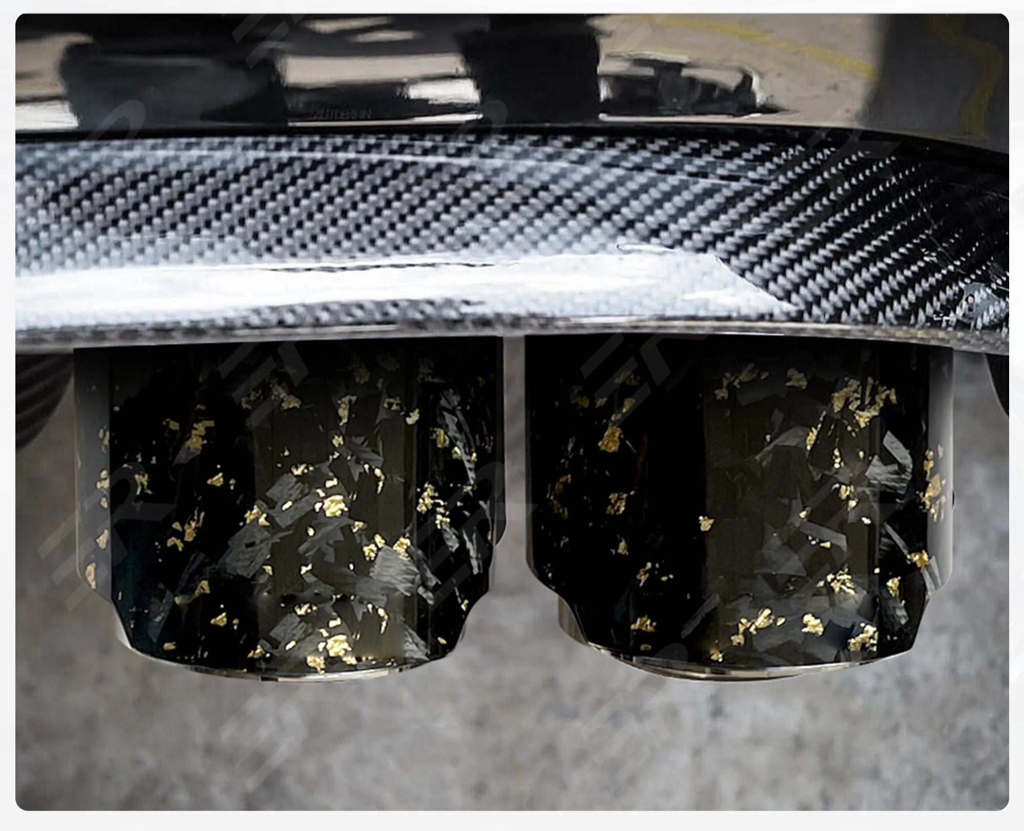 Cola doble carbono forjado colores